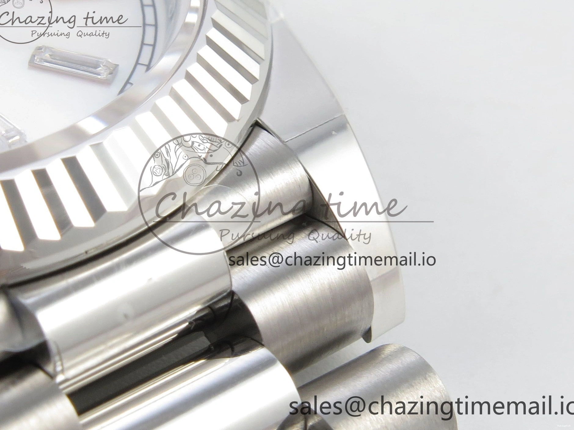 THBF President V3 Weight) Date (Gain SS Best 40 Edition MOP Day Bracelet Crystal Dial White on 1:1 VR3255 228236 0303